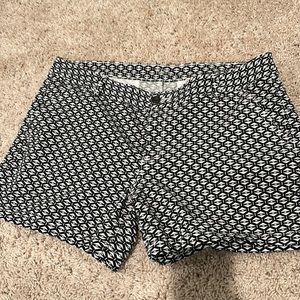 Black and white shorts